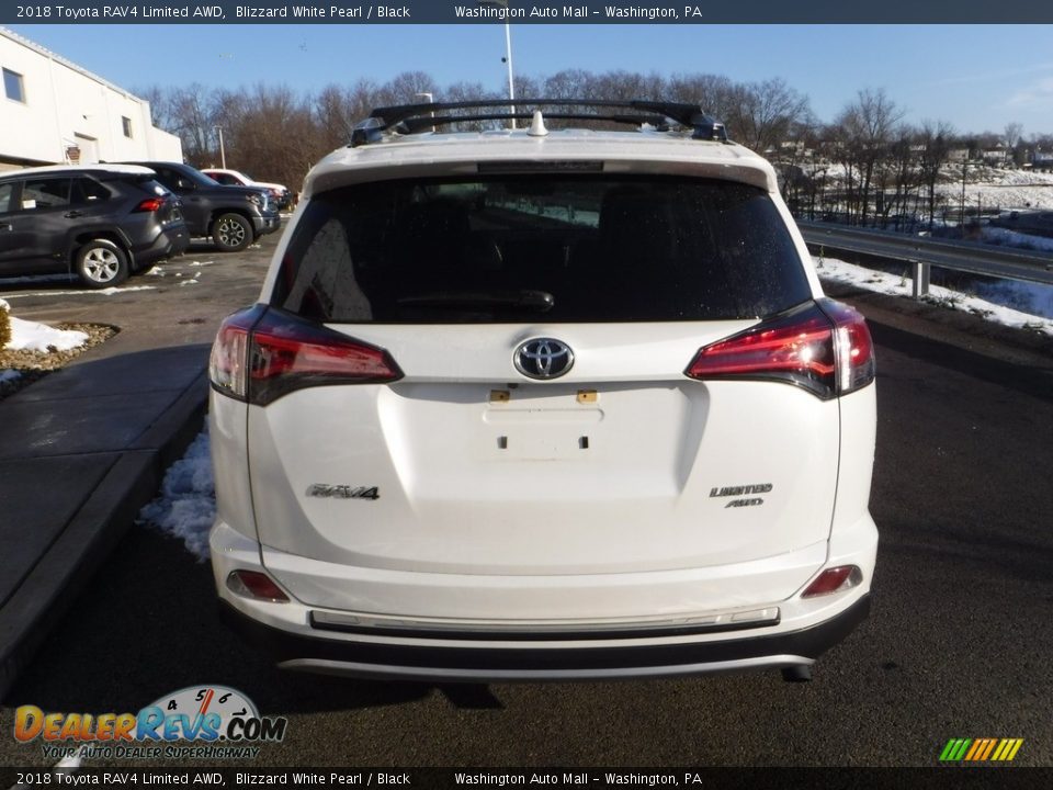 2018 Toyota RAV4 Limited AWD Blizzard White Pearl / Black Photo #13