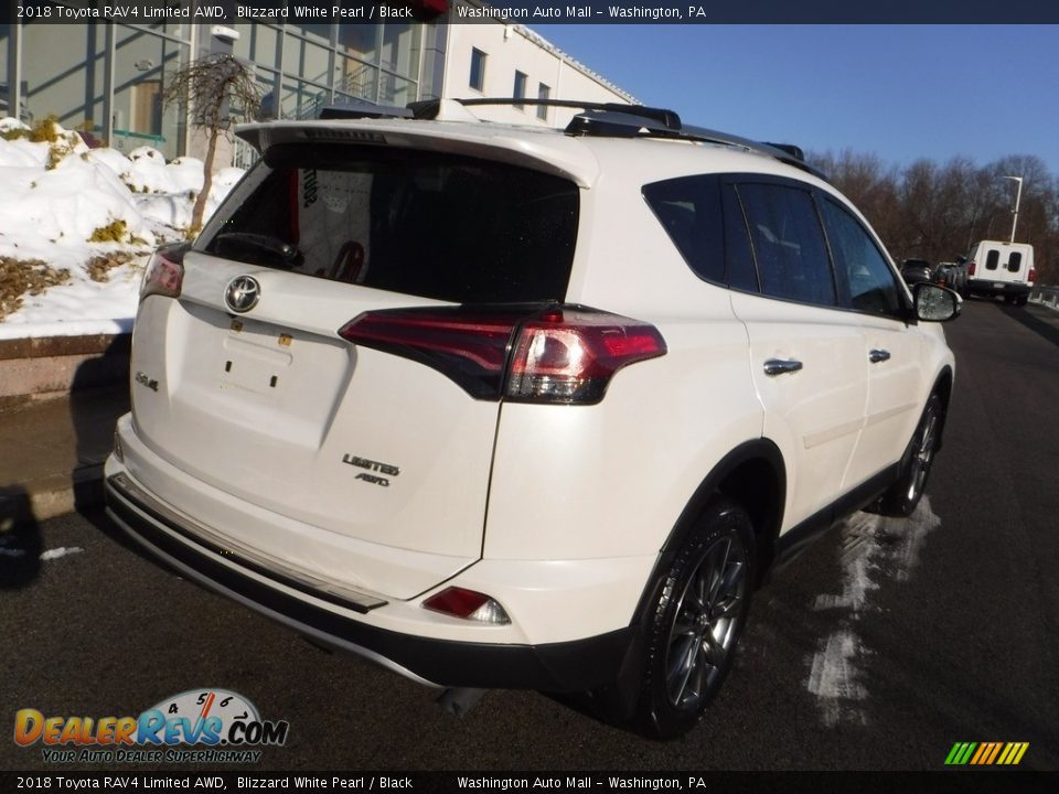2018 Toyota RAV4 Limited AWD Blizzard White Pearl / Black Photo #14
