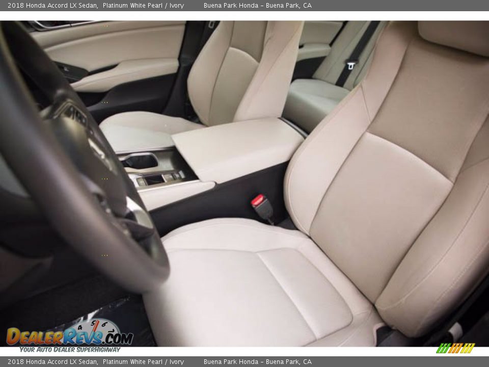 2018 Honda Accord LX Sedan Platinum White Pearl / Ivory Photo #20
