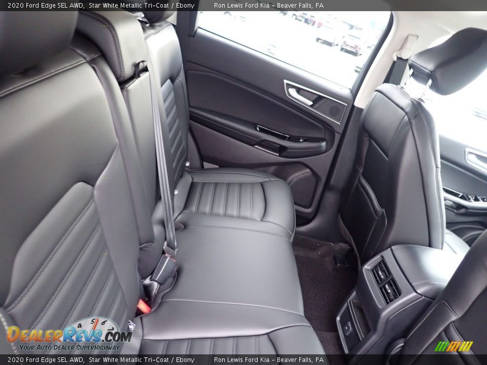2020 Ford Edge SEL AWD Star White Metallic Tri-Coat / Ebony Photo #9
