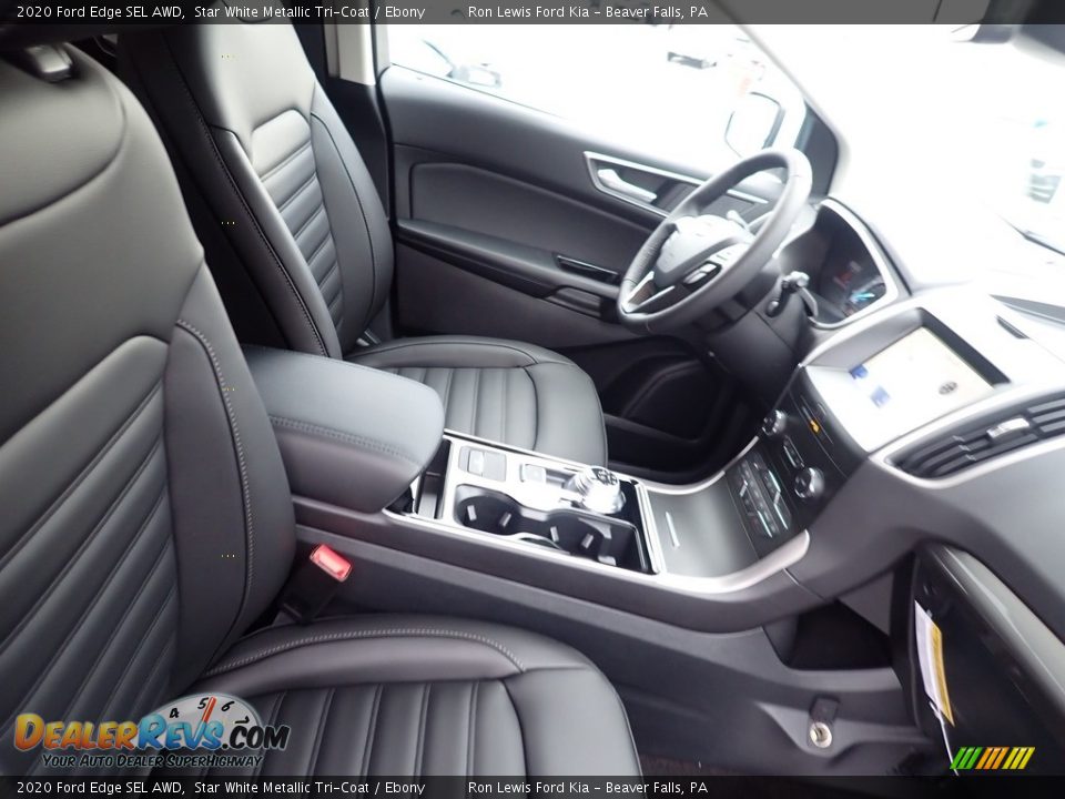 2020 Ford Edge SEL AWD Star White Metallic Tri-Coat / Ebony Photo #10