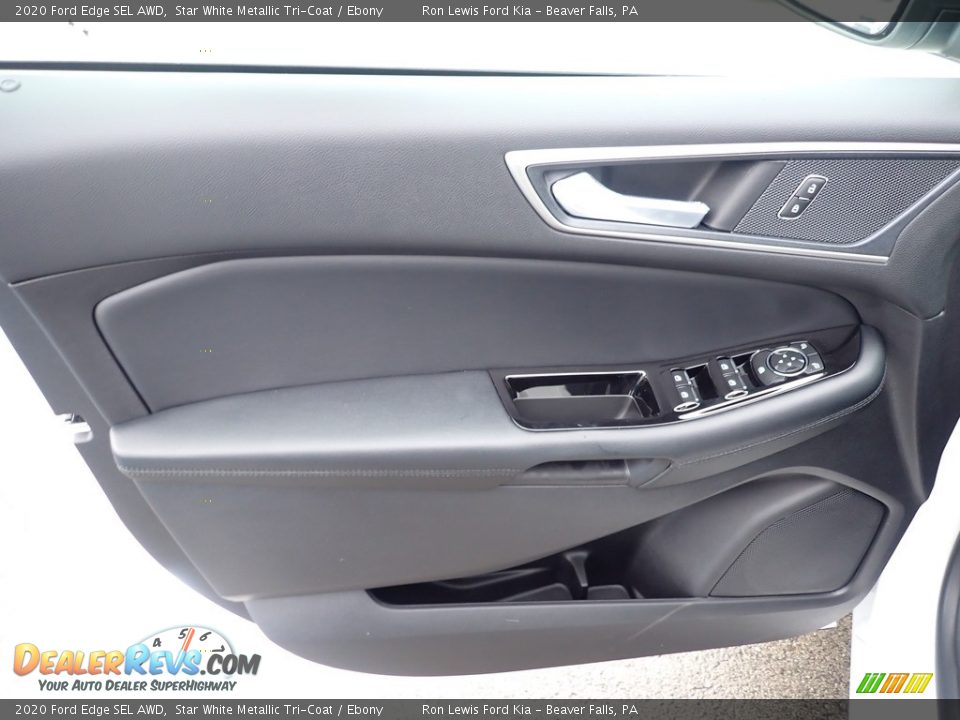 2020 Ford Edge SEL AWD Star White Metallic Tri-Coat / Ebony Photo #13