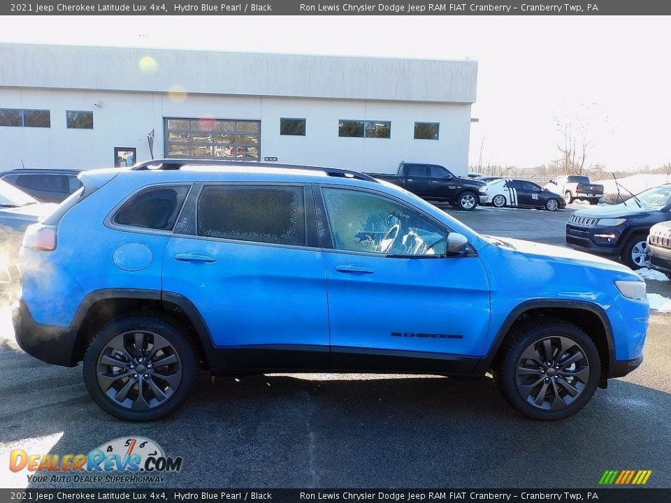2021 Jeep Cherokee Latitude Lux 4x4 Hydro Blue Pearl / Black Photo #4
