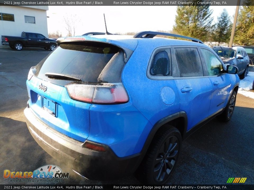 2021 Jeep Cherokee Latitude Lux 4x4 Hydro Blue Pearl / Black Photo #5
