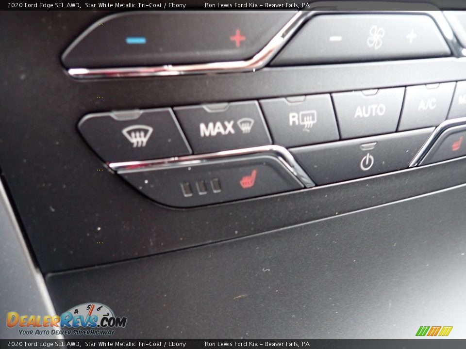 2020 Ford Edge SEL AWD Star White Metallic Tri-Coat / Ebony Photo #20