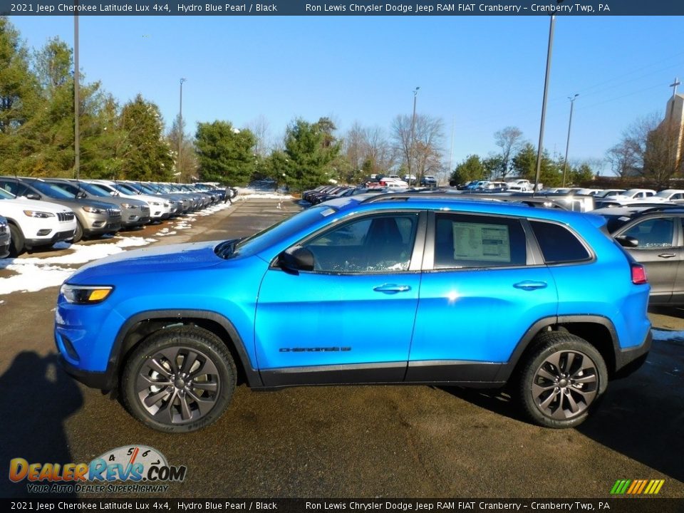 2021 Jeep Cherokee Latitude Lux 4x4 Hydro Blue Pearl / Black Photo #9