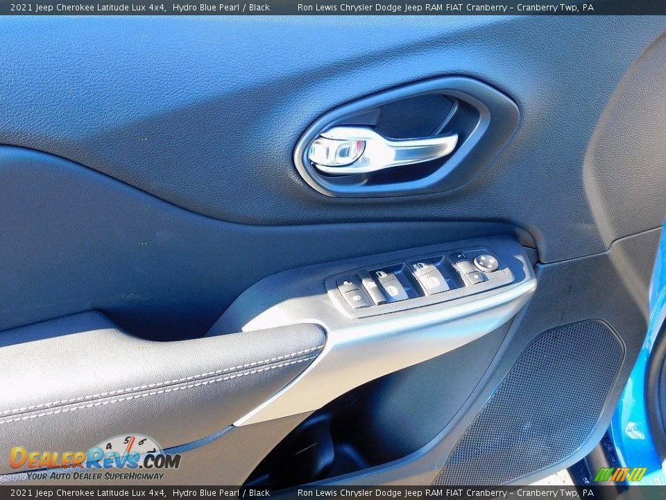 2021 Jeep Cherokee Latitude Lux 4x4 Hydro Blue Pearl / Black Photo #14