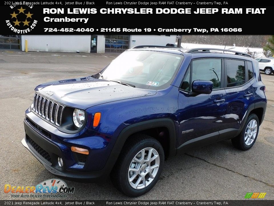 2021 Jeep Renegade Latitude 4x4 Jetset Blue / Black Photo #1