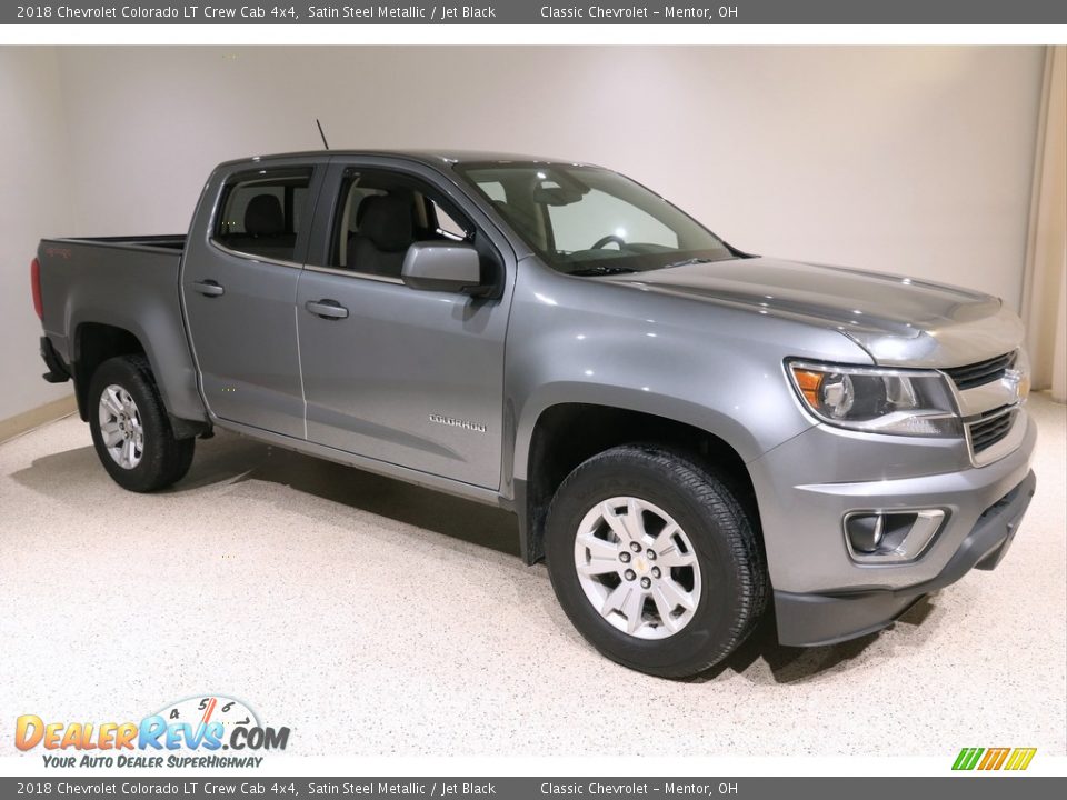 2018 Chevrolet Colorado LT Crew Cab 4x4 Satin Steel Metallic / Jet Black Photo #1