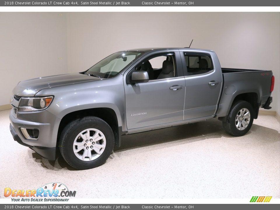 2018 Chevrolet Colorado LT Crew Cab 4x4 Satin Steel Metallic / Jet Black Photo #3