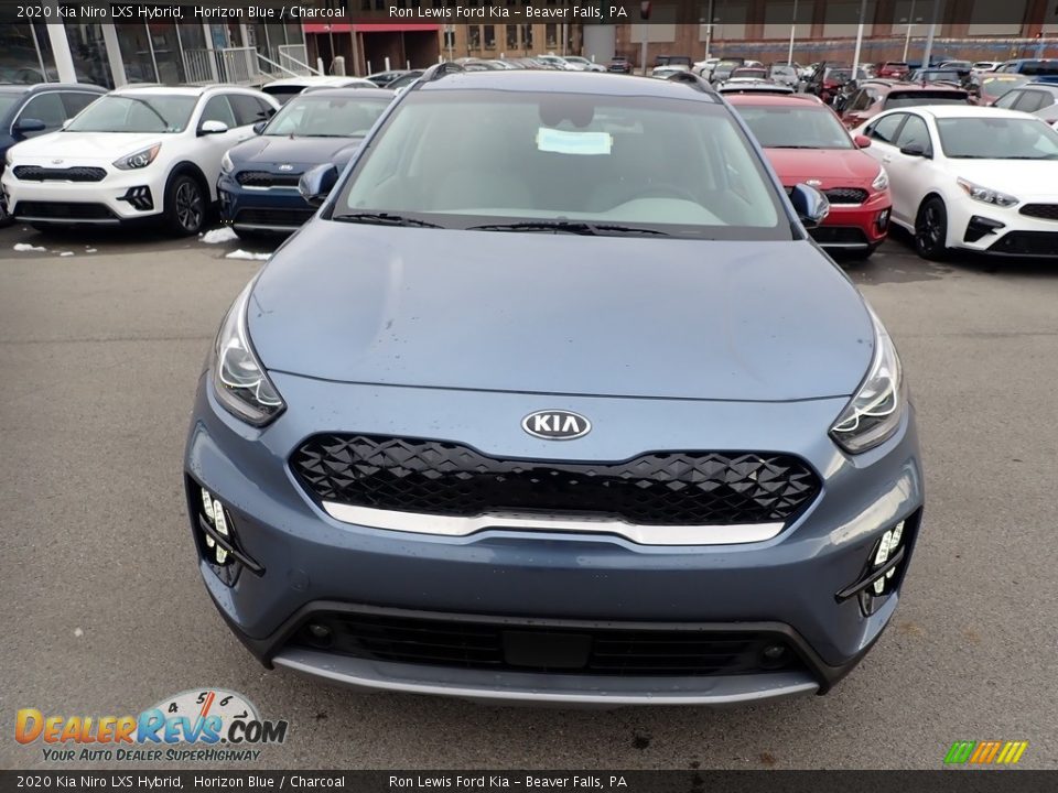 2020 Kia Niro LXS Hybrid Horizon Blue / Charcoal Photo #4