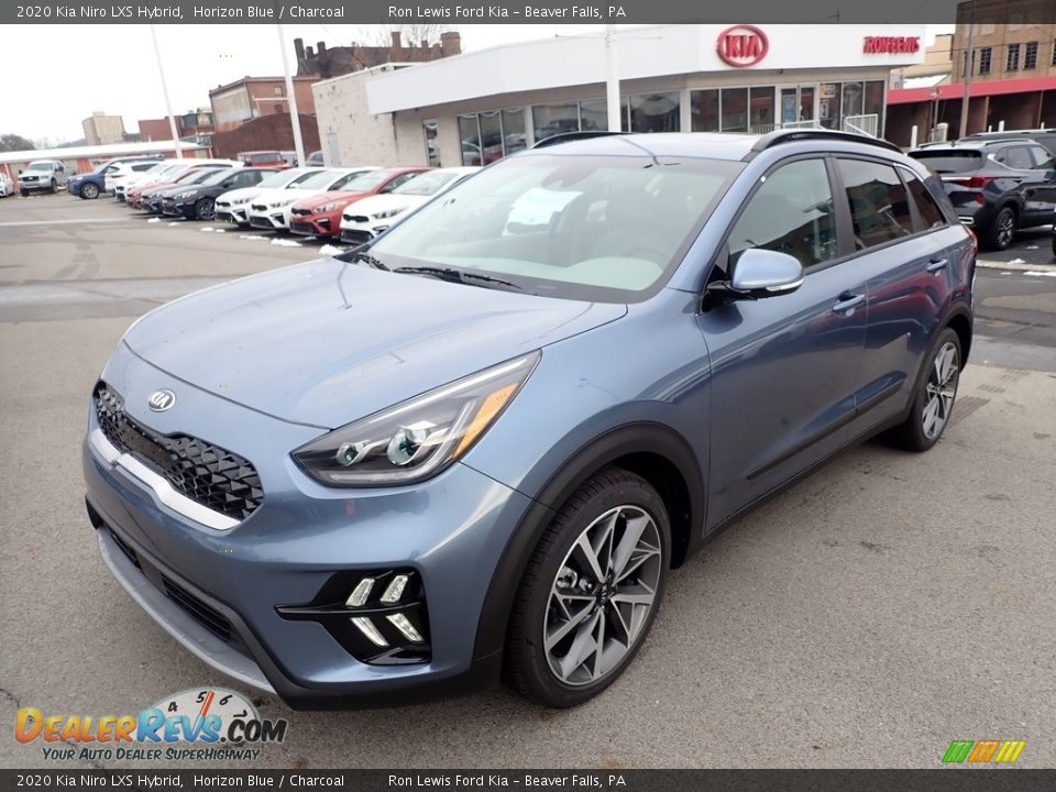 2020 Kia Niro LXS Hybrid Horizon Blue / Charcoal Photo #5