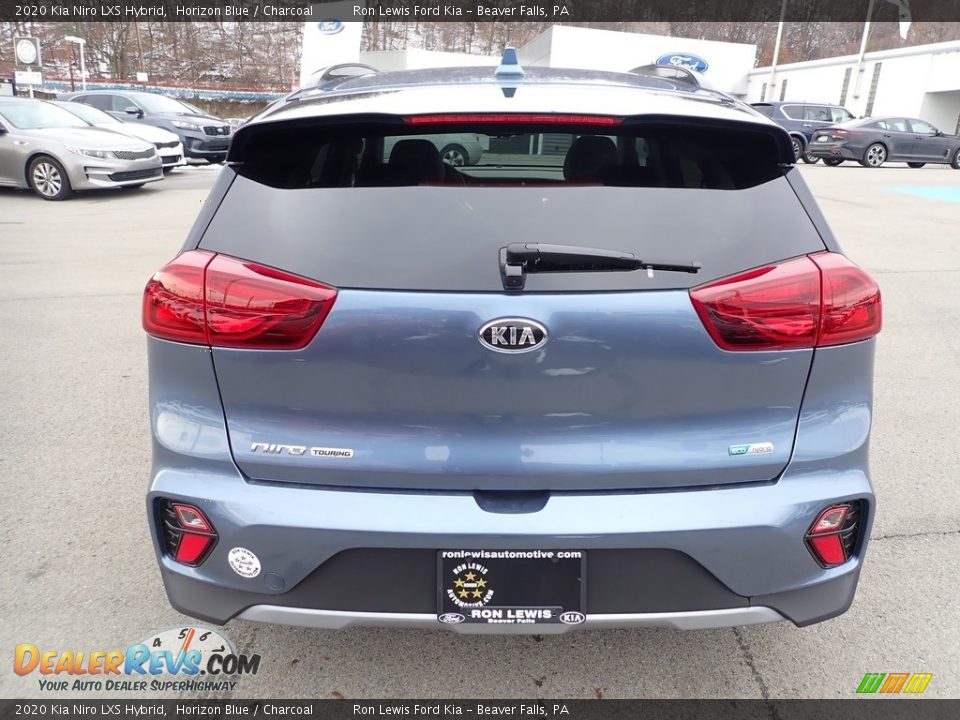 2020 Kia Niro LXS Hybrid Horizon Blue / Charcoal Photo #8