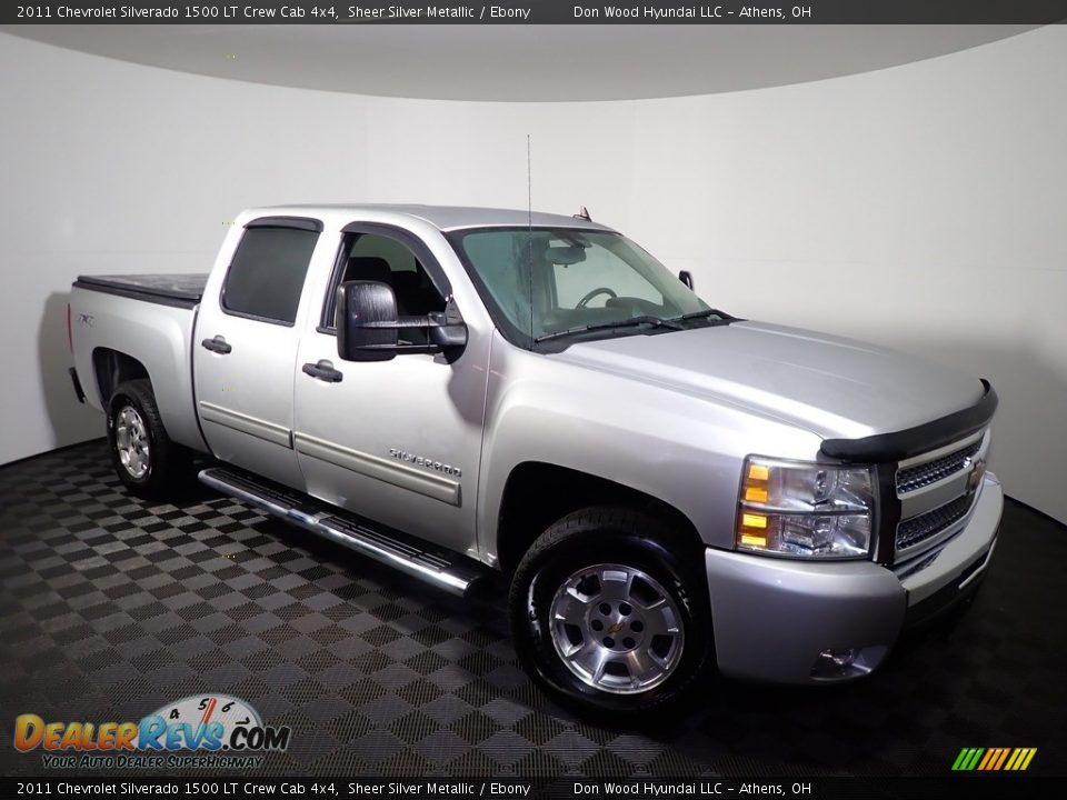 2011 Chevrolet Silverado 1500 LT Crew Cab 4x4 Sheer Silver Metallic / Ebony Photo #2