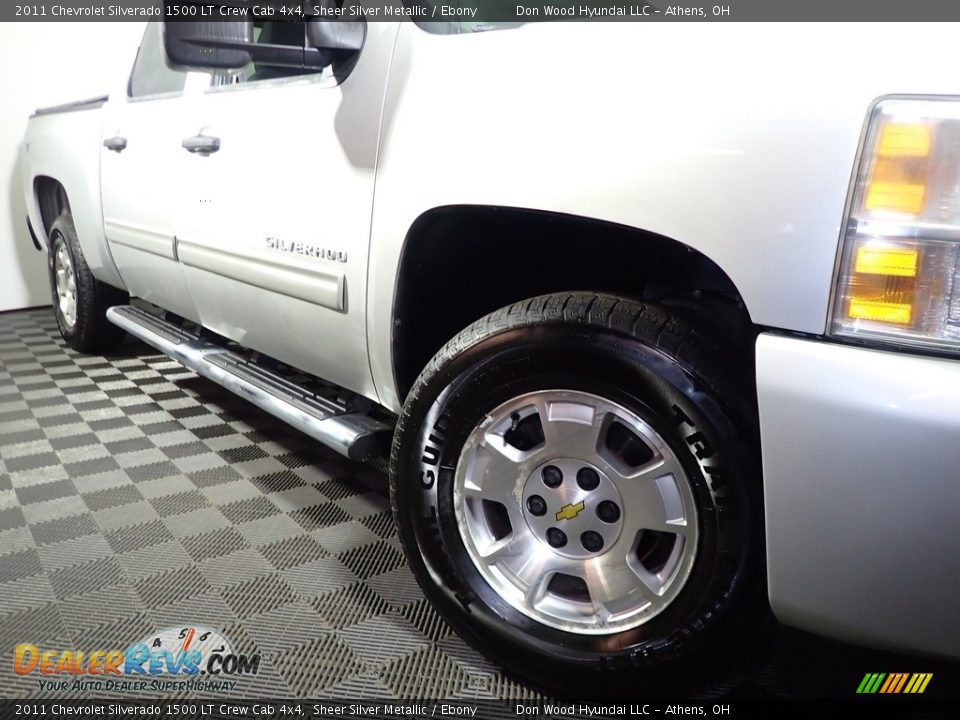 2011 Chevrolet Silverado 1500 LT Crew Cab 4x4 Sheer Silver Metallic / Ebony Photo #3