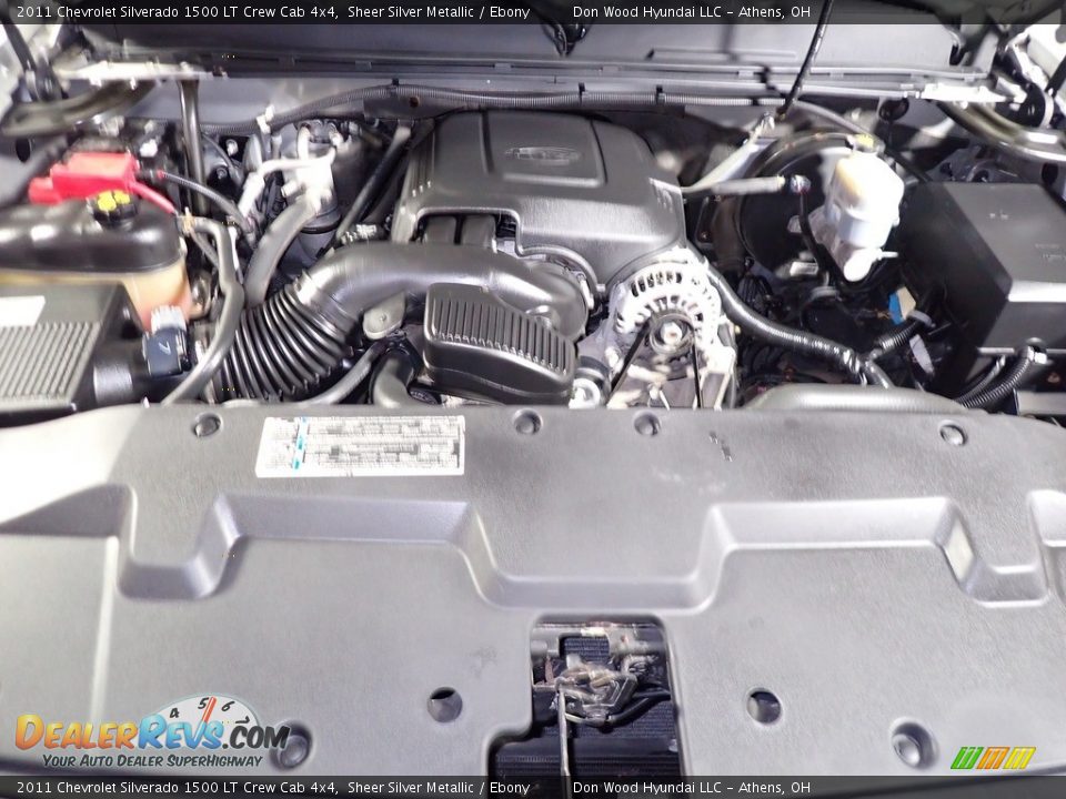 2011 Chevrolet Silverado 1500 LT Crew Cab 4x4 Sheer Silver Metallic / Ebony Photo #6