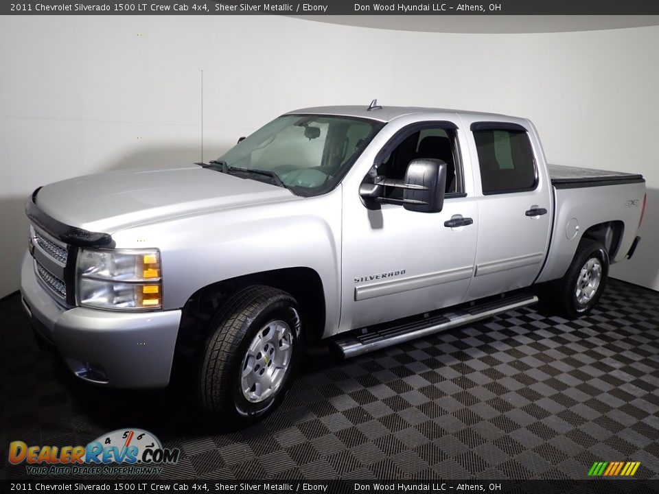2011 Chevrolet Silverado 1500 LT Crew Cab 4x4 Sheer Silver Metallic / Ebony Photo #7