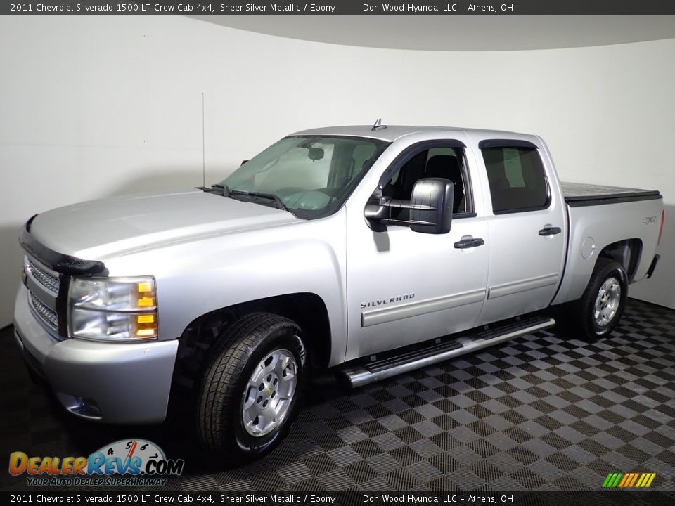 2011 Chevrolet Silverado 1500 LT Crew Cab 4x4 Sheer Silver Metallic / Ebony Photo #8