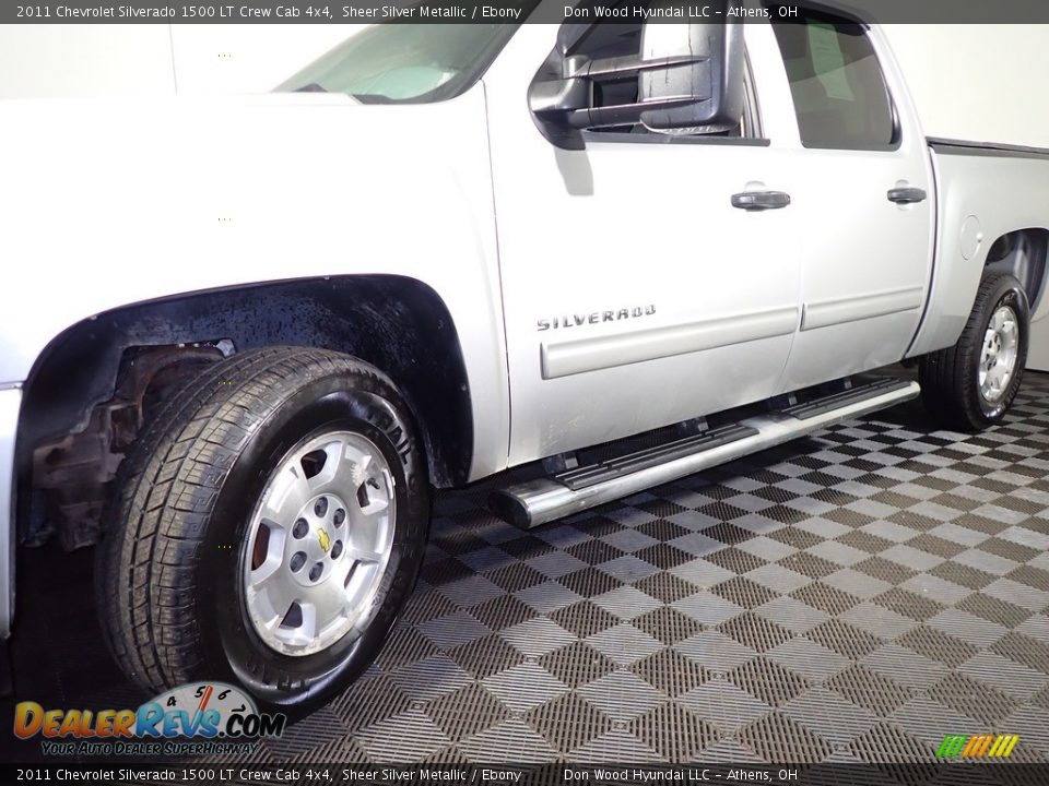2011 Chevrolet Silverado 1500 LT Crew Cab 4x4 Sheer Silver Metallic / Ebony Photo #9