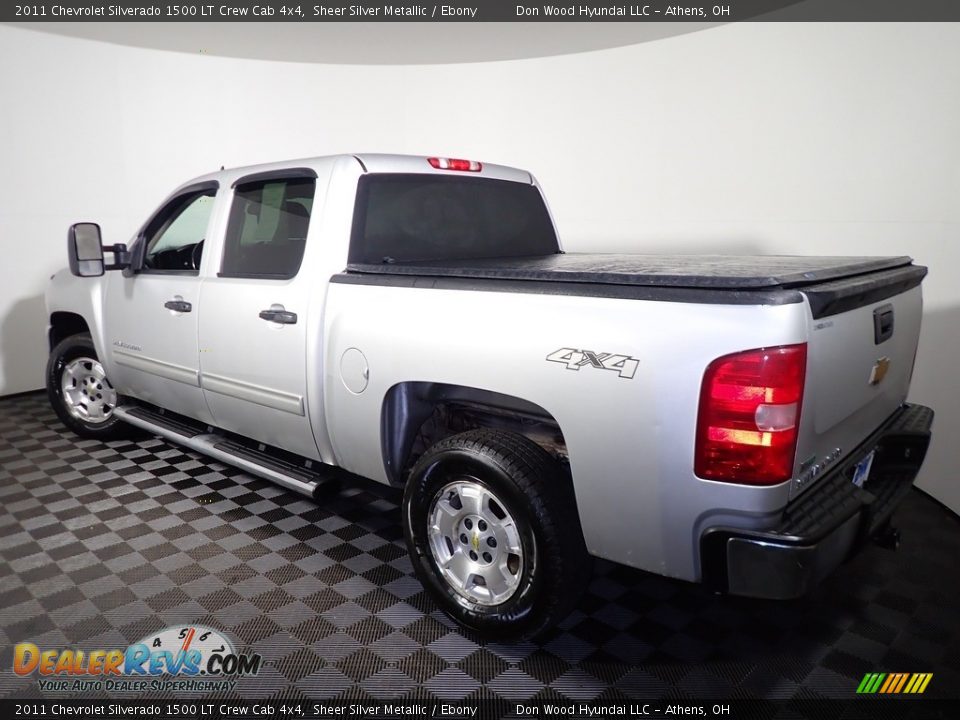2011 Chevrolet Silverado 1500 LT Crew Cab 4x4 Sheer Silver Metallic / Ebony Photo #10