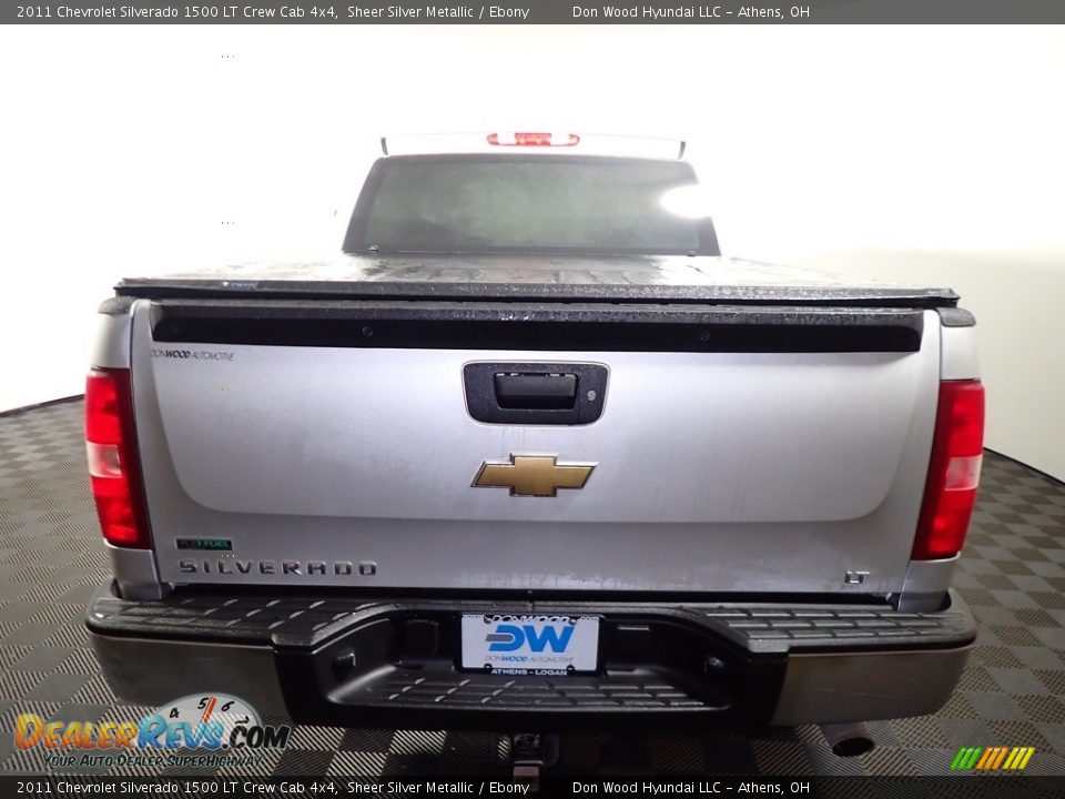 2011 Chevrolet Silverado 1500 LT Crew Cab 4x4 Sheer Silver Metallic / Ebony Photo #11