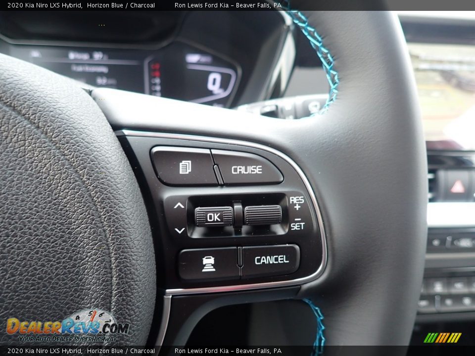 2020 Kia Niro LXS Hybrid Horizon Blue / Charcoal Photo #19