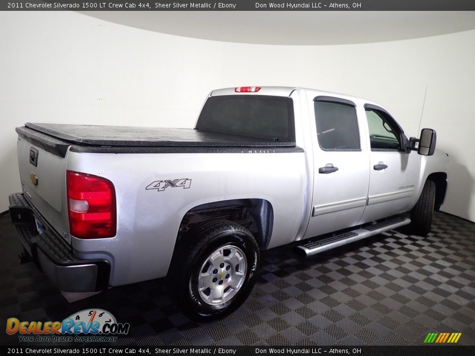 2011 Chevrolet Silverado 1500 LT Crew Cab 4x4 Sheer Silver Metallic / Ebony Photo #13