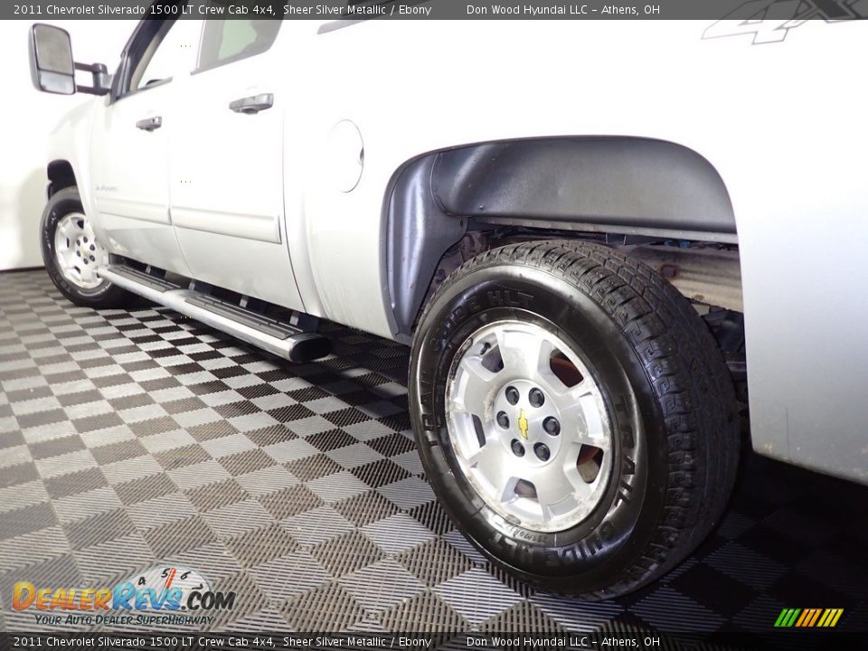 2011 Chevrolet Silverado 1500 LT Crew Cab 4x4 Sheer Silver Metallic / Ebony Photo #14