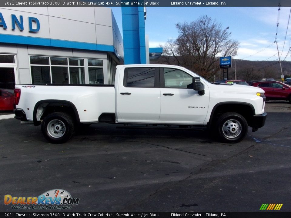 2021 Chevrolet Silverado 3500HD Work Truck Crew Cab 4x4 Summit White / Jet Black Photo #2