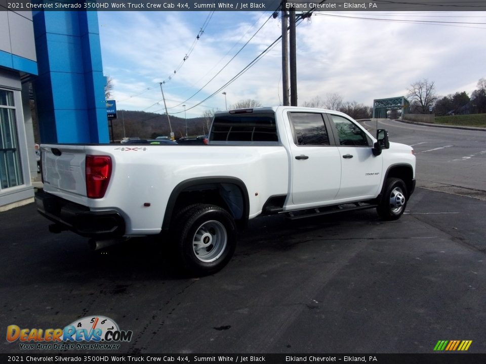 2021 Chevrolet Silverado 3500HD Work Truck Crew Cab 4x4 Summit White / Jet Black Photo #3