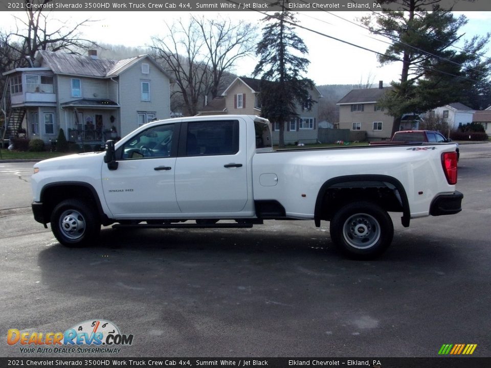 2021 Chevrolet Silverado 3500HD Work Truck Crew Cab 4x4 Summit White / Jet Black Photo #5