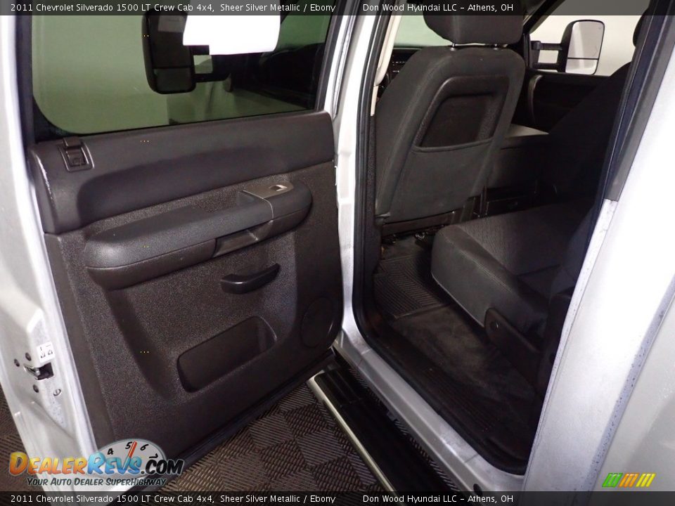 2011 Chevrolet Silverado 1500 LT Crew Cab 4x4 Sheer Silver Metallic / Ebony Photo #19