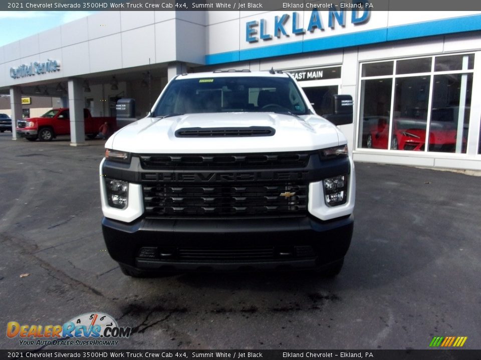 2021 Chevrolet Silverado 3500HD Work Truck Crew Cab 4x4 Summit White / Jet Black Photo #7