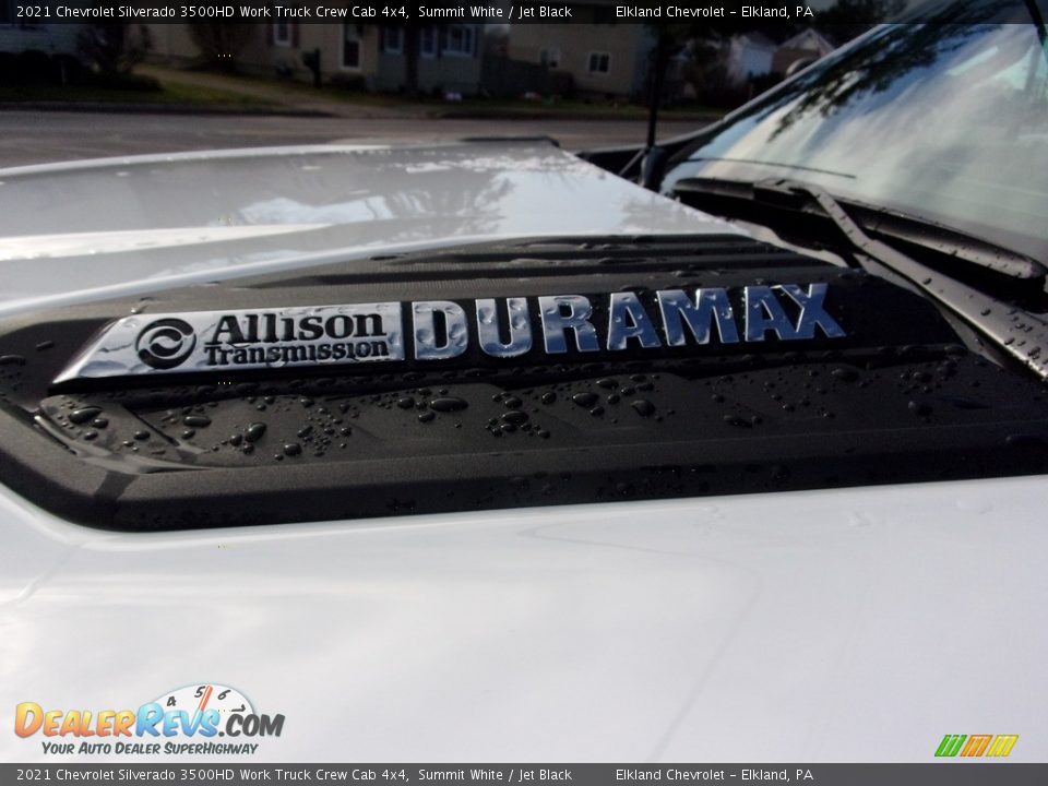 2021 Chevrolet Silverado 3500HD Work Truck Crew Cab 4x4 Summit White / Jet Black Photo #8