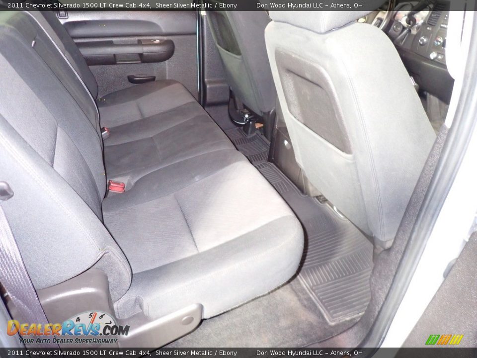 2011 Chevrolet Silverado 1500 LT Crew Cab 4x4 Sheer Silver Metallic / Ebony Photo #22