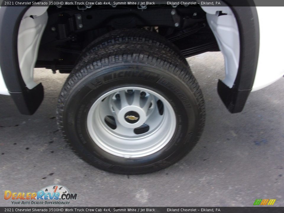 2021 Chevrolet Silverado 3500HD Work Truck Crew Cab 4x4 Summit White / Jet Black Photo #13