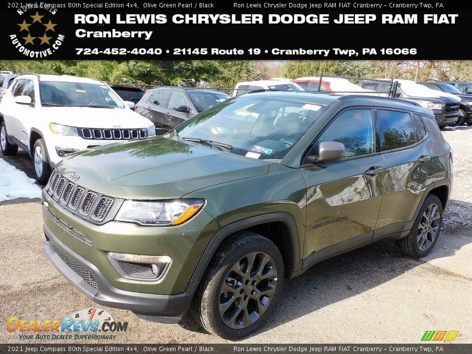 2021 Jeep Compass 80th Special Edition 4x4 Olive Green Pearl / Black Photo #1