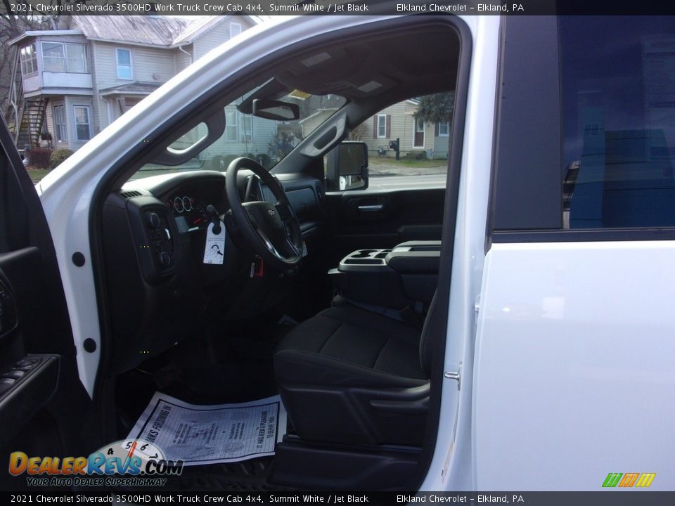 2021 Chevrolet Silverado 3500HD Work Truck Crew Cab 4x4 Summit White / Jet Black Photo #16