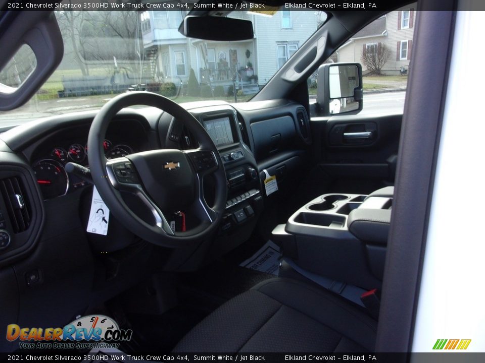 2021 Chevrolet Silverado 3500HD Work Truck Crew Cab 4x4 Summit White / Jet Black Photo #17