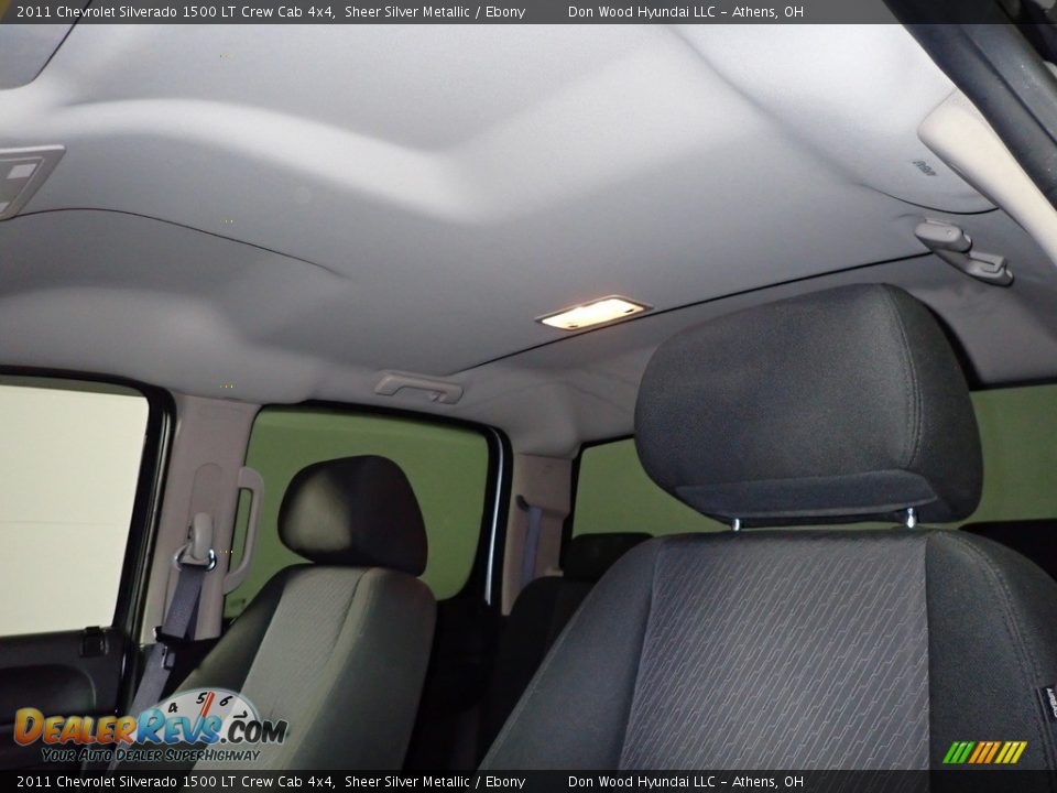 2011 Chevrolet Silverado 1500 LT Crew Cab 4x4 Sheer Silver Metallic / Ebony Photo #29