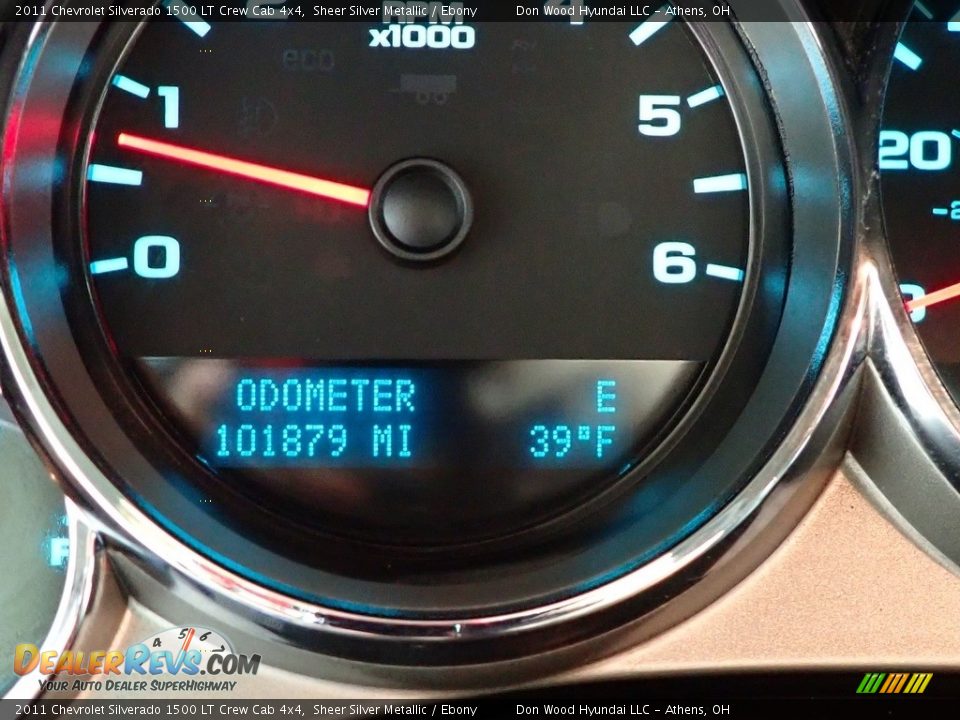 2011 Chevrolet Silverado 1500 LT Crew Cab 4x4 Sheer Silver Metallic / Ebony Photo #30
