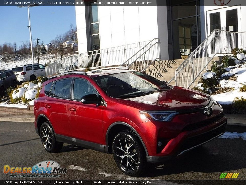 2018 Toyota RAV4 SE AWD Ruby Flare Pearl / Black Photo #1