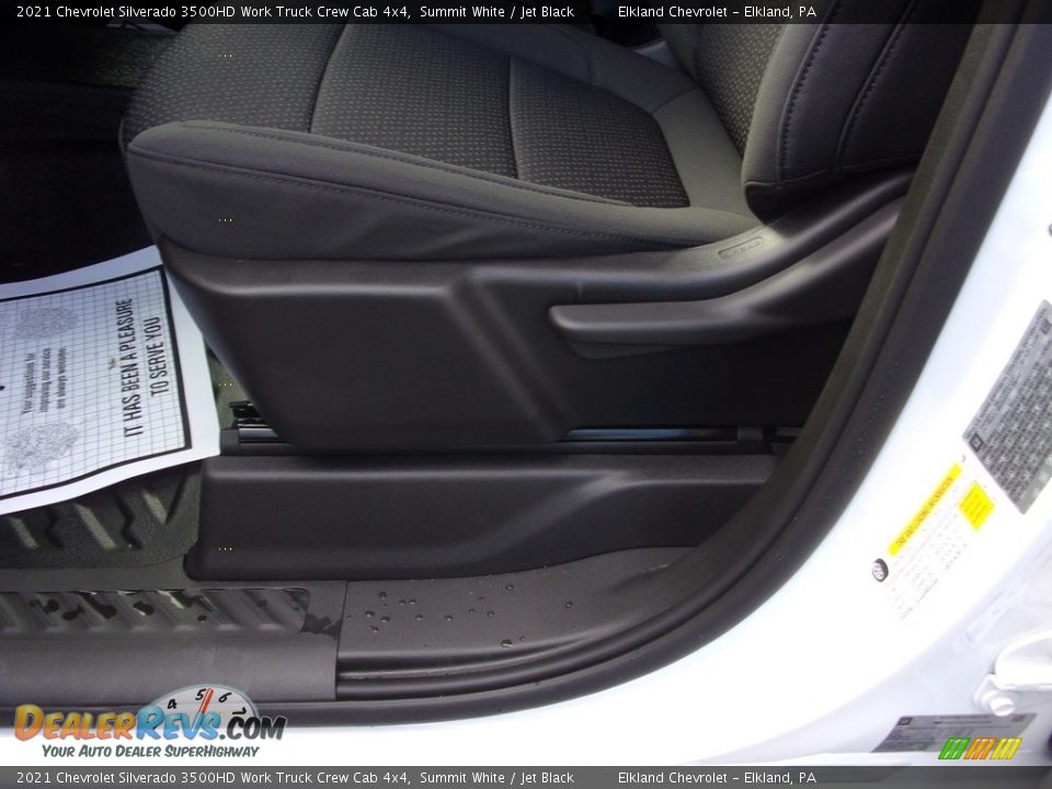 2021 Chevrolet Silverado 3500HD Work Truck Crew Cab 4x4 Summit White / Jet Black Photo #19