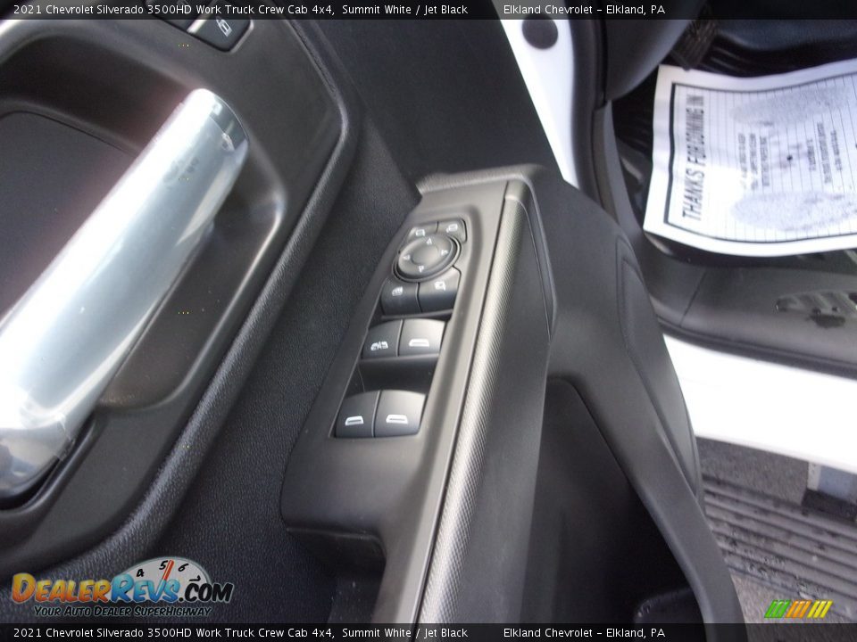 2021 Chevrolet Silverado 3500HD Work Truck Crew Cab 4x4 Summit White / Jet Black Photo #20