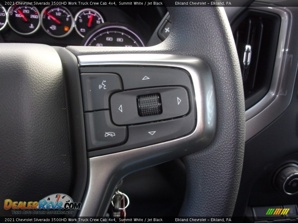2021 Chevrolet Silverado 3500HD Work Truck Crew Cab 4x4 Summit White / Jet Black Photo #24