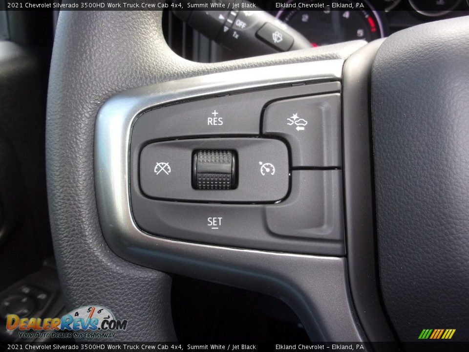 2021 Chevrolet Silverado 3500HD Work Truck Crew Cab 4x4 Summit White / Jet Black Photo #25