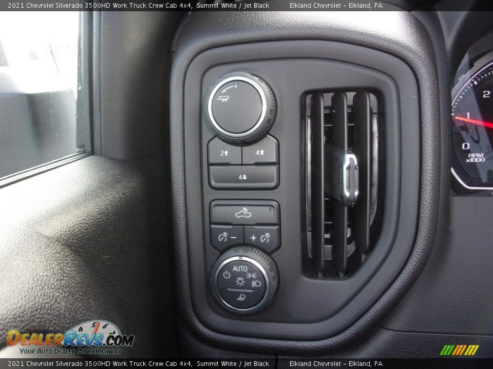 2021 Chevrolet Silverado 3500HD Work Truck Crew Cab 4x4 Summit White / Jet Black Photo #26