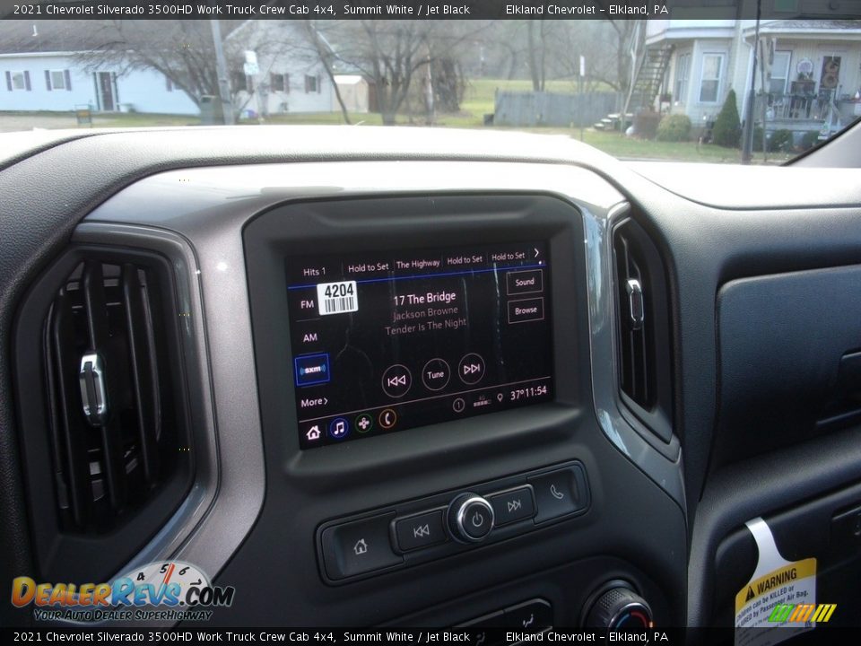 2021 Chevrolet Silverado 3500HD Work Truck Crew Cab 4x4 Summit White / Jet Black Photo #27