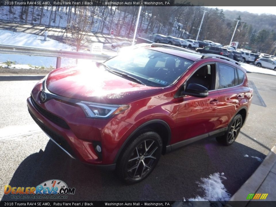 2018 Toyota RAV4 SE AWD Ruby Flare Pearl / Black Photo #12