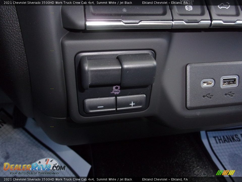 2021 Chevrolet Silverado 3500HD Work Truck Crew Cab 4x4 Summit White / Jet Black Photo #30